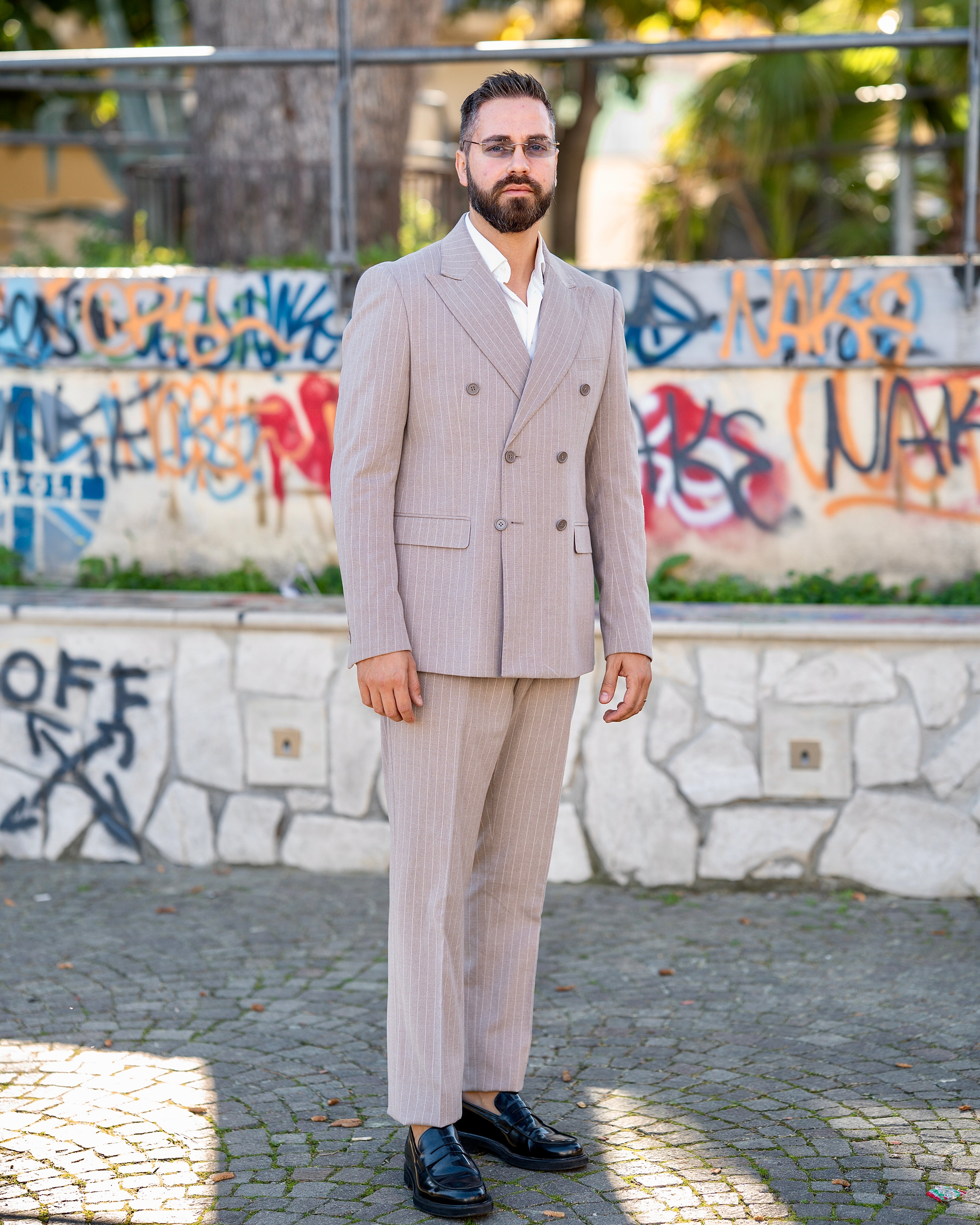 Abito uomo doppiopetto Gessato