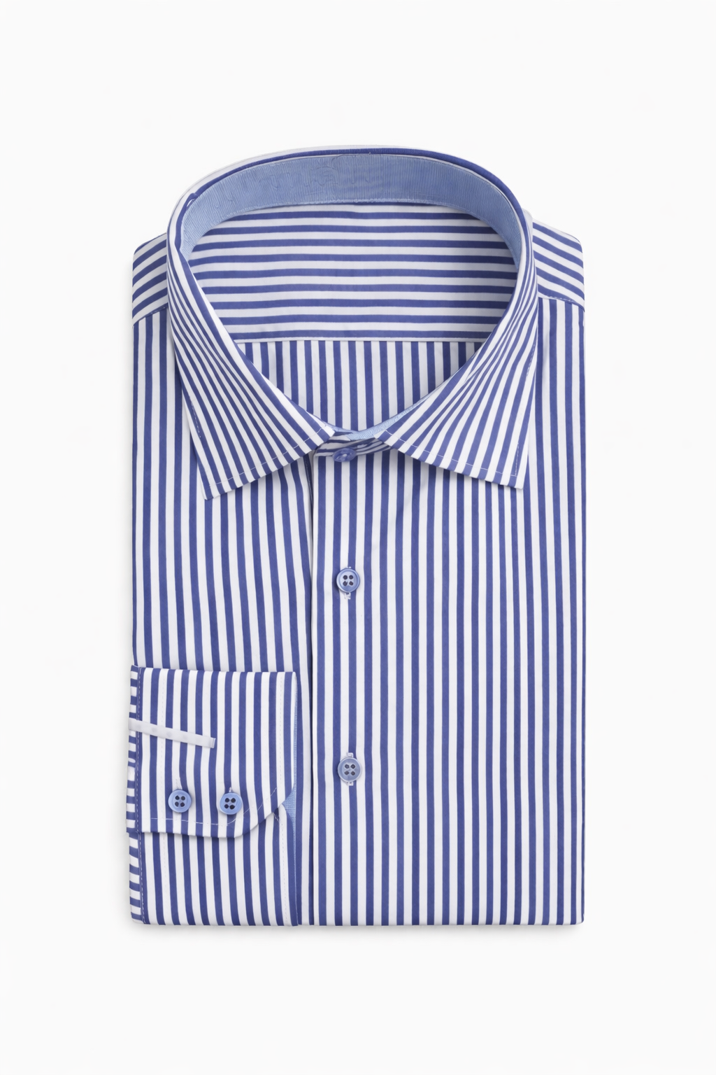Camicia con i righini blu royal