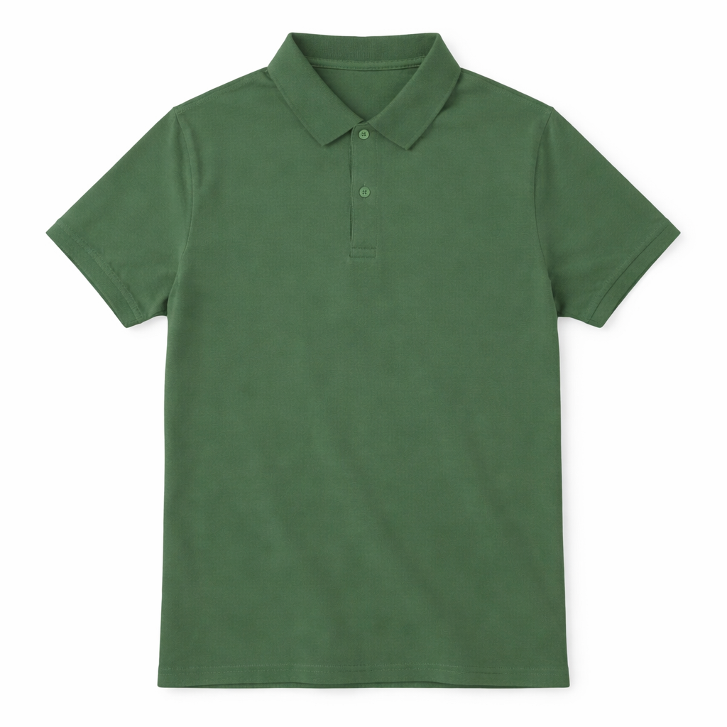 Polo uomo verde elegante casual