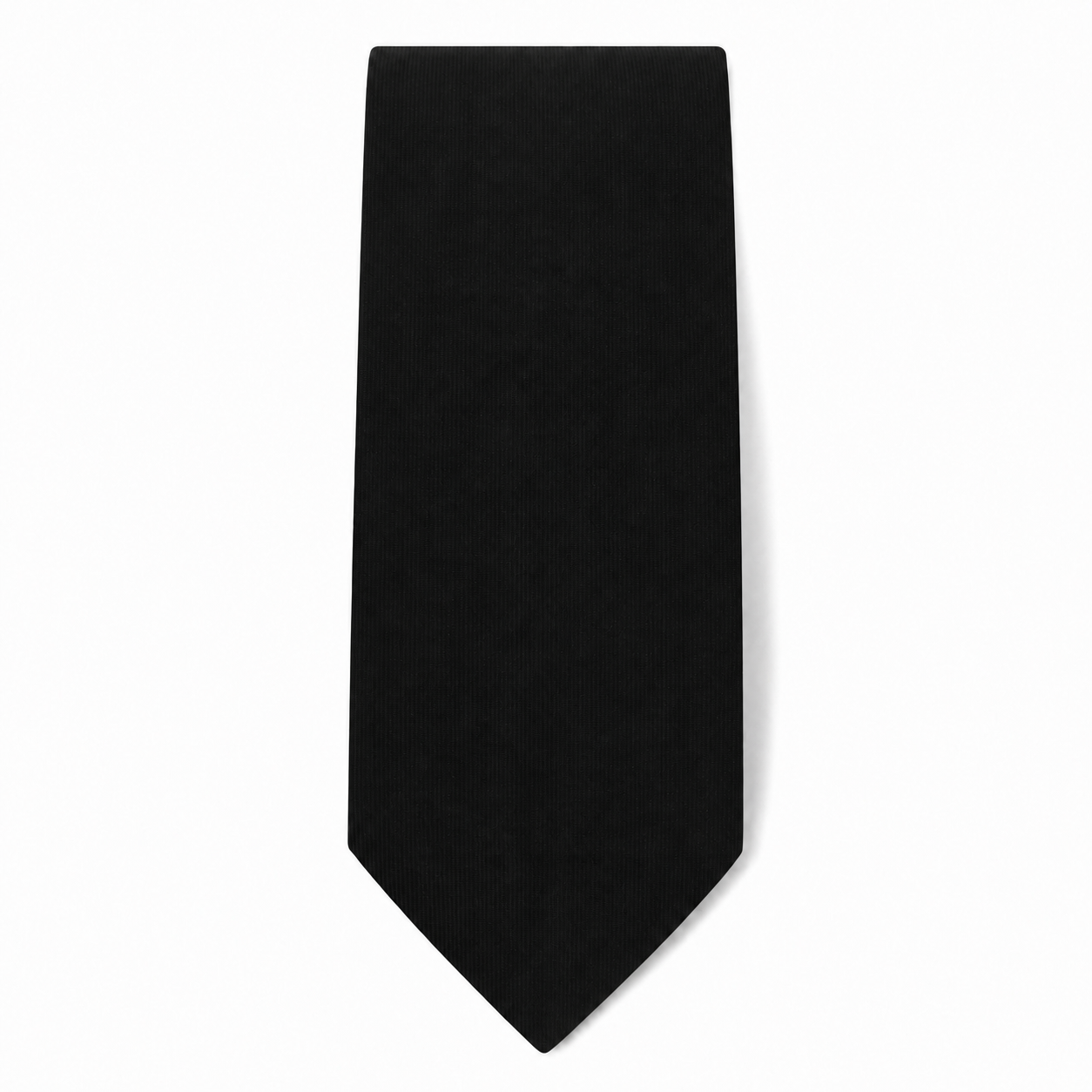 Cravatta Uomo Nera Tinta Unita Elegante