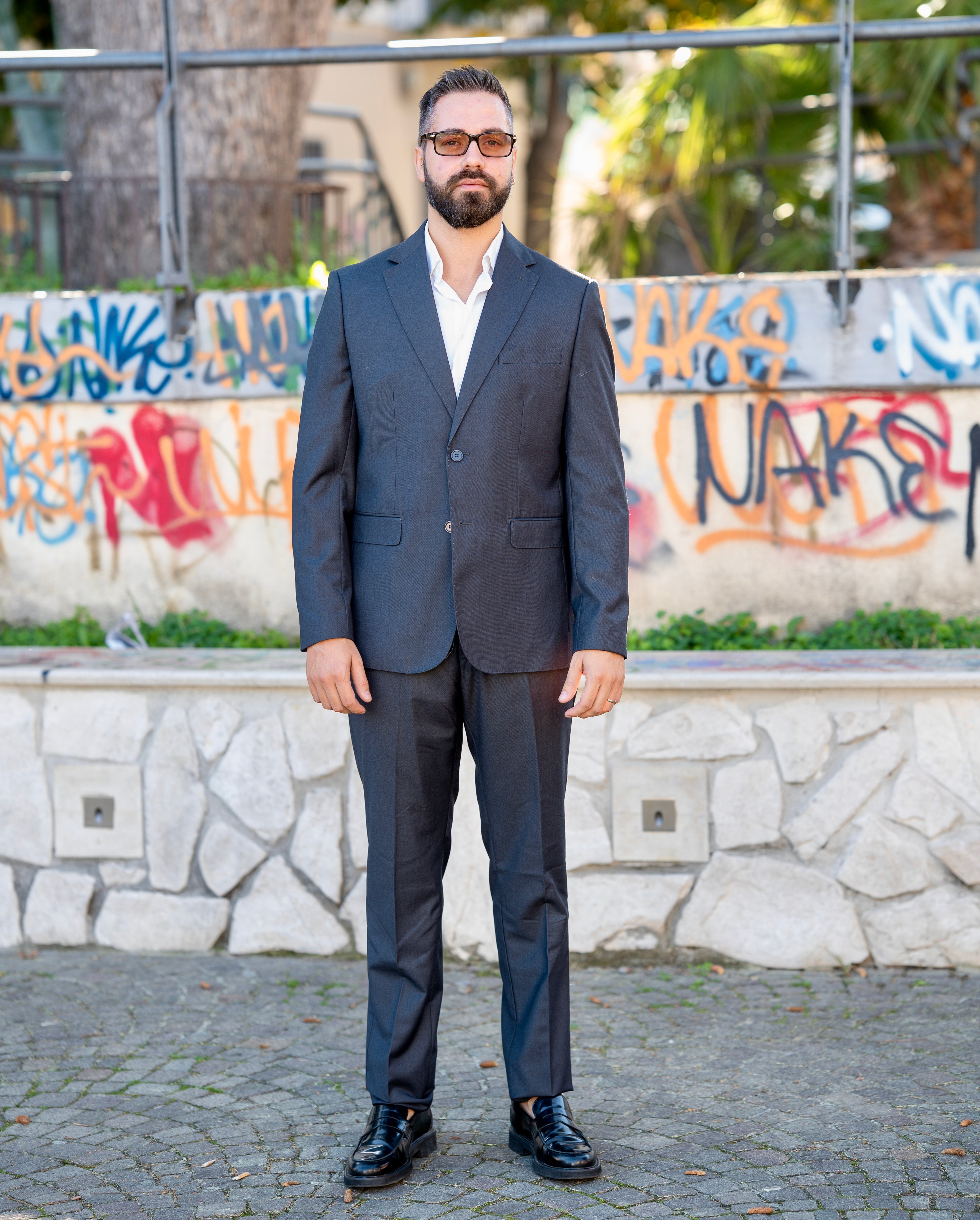 Abito Uomo Grigio Antracite