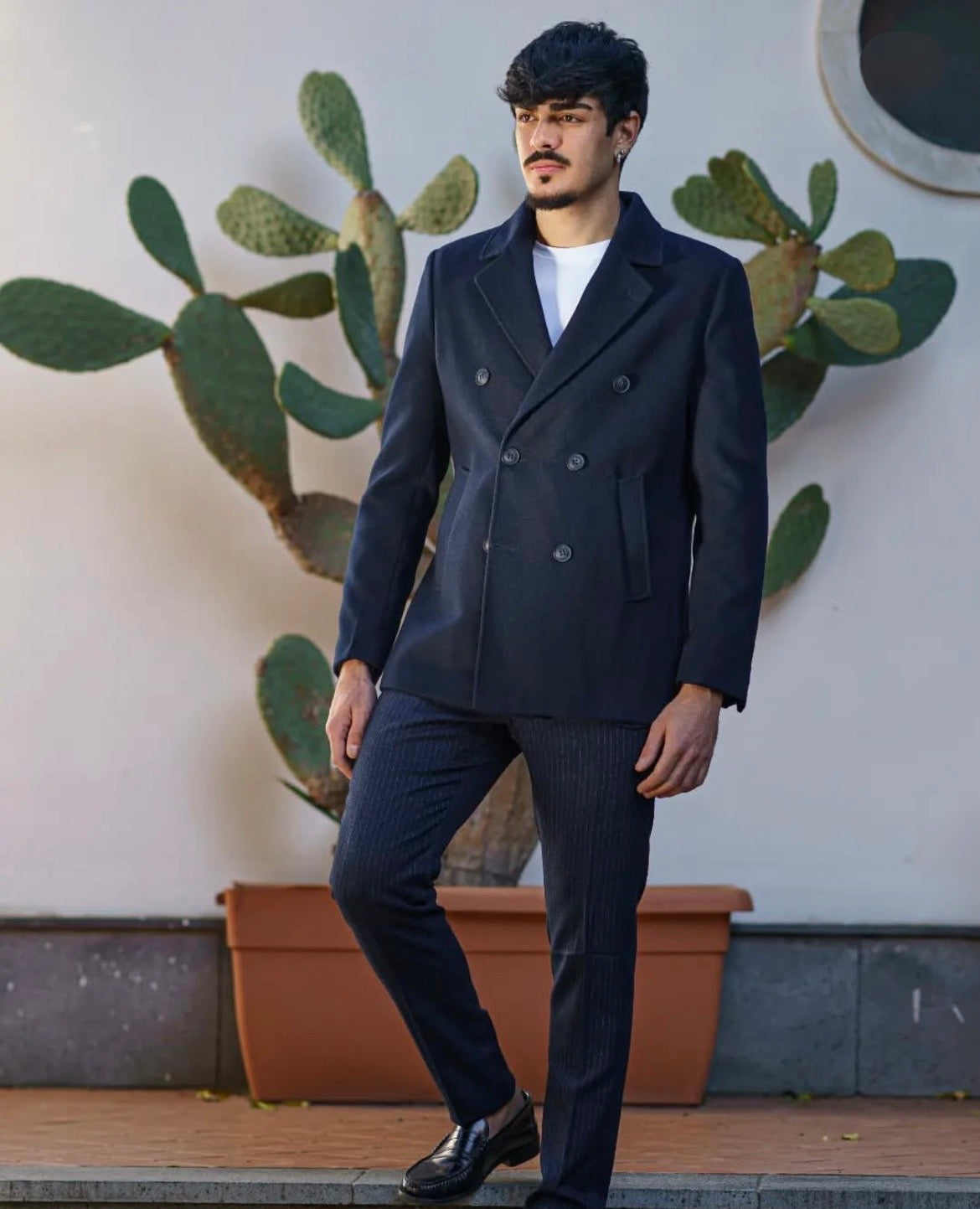 Cabano Doppiopetto Uomo Blu