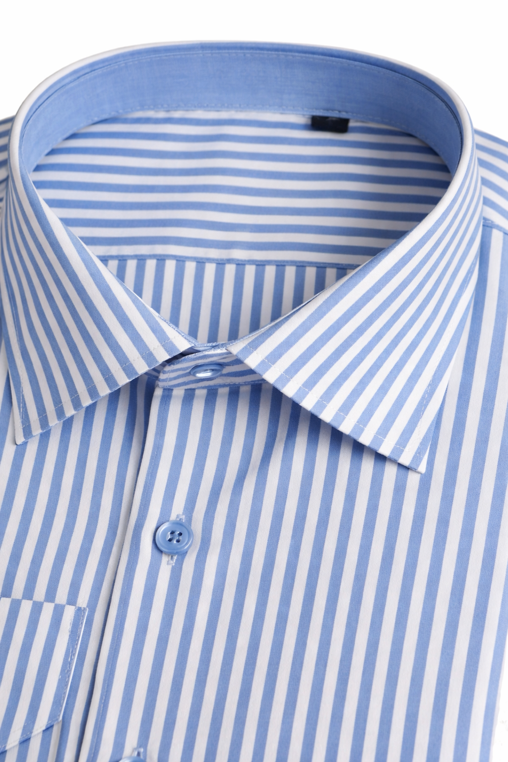 Camicia  Elegante a Righe celeste chiaro