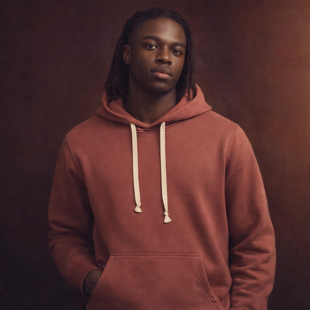 Felpa Hoodie Malva Rosato