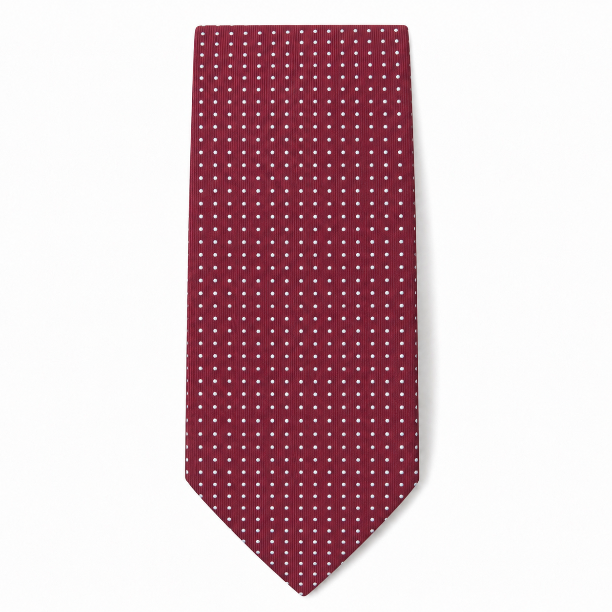 Cravatta uomo bordeaux a pois elegante