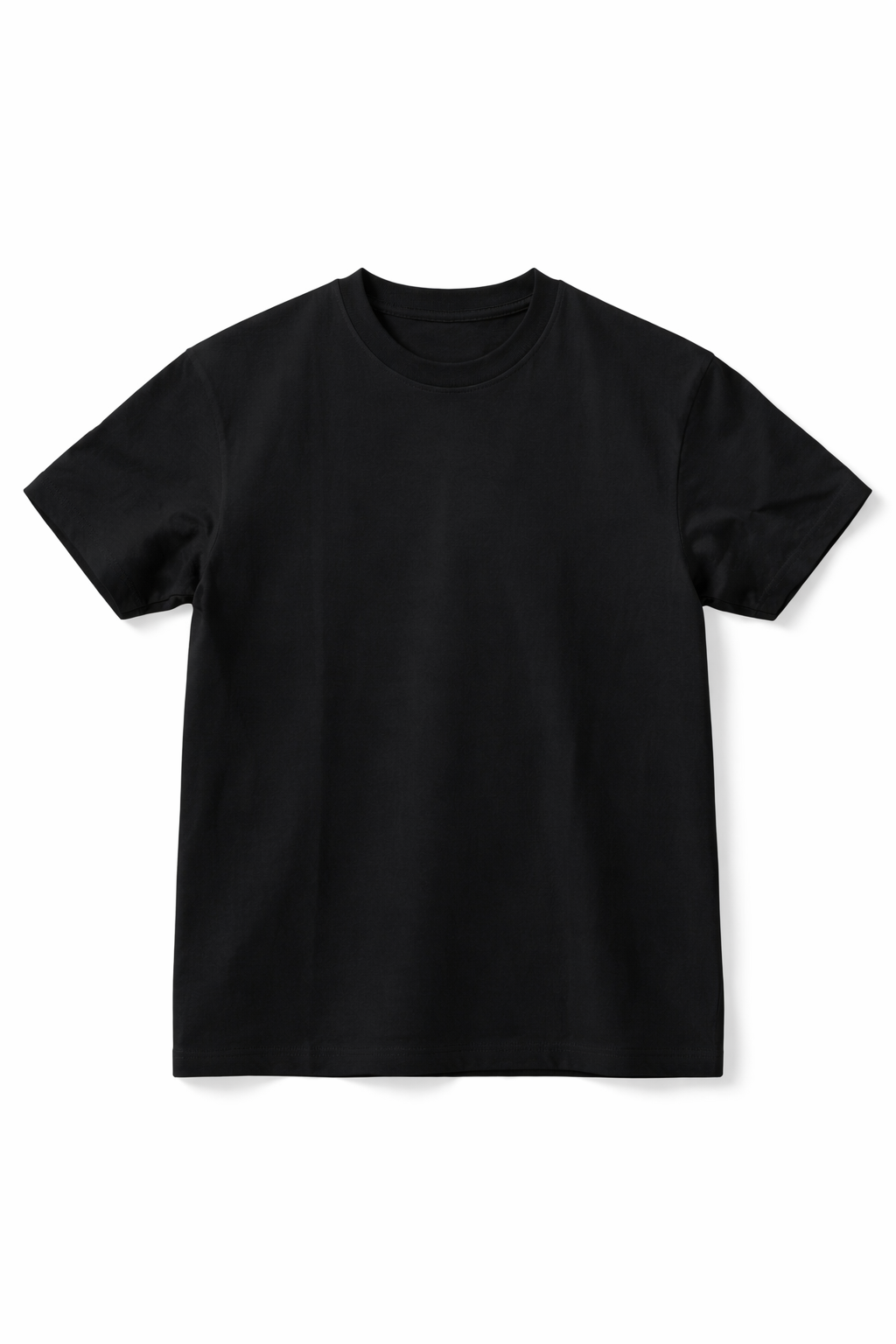 T-shirt uomo nera minimal elegante