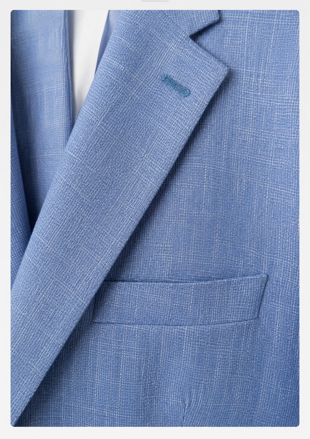Blazer Uomo Azzurro Elegante Slim  Fit