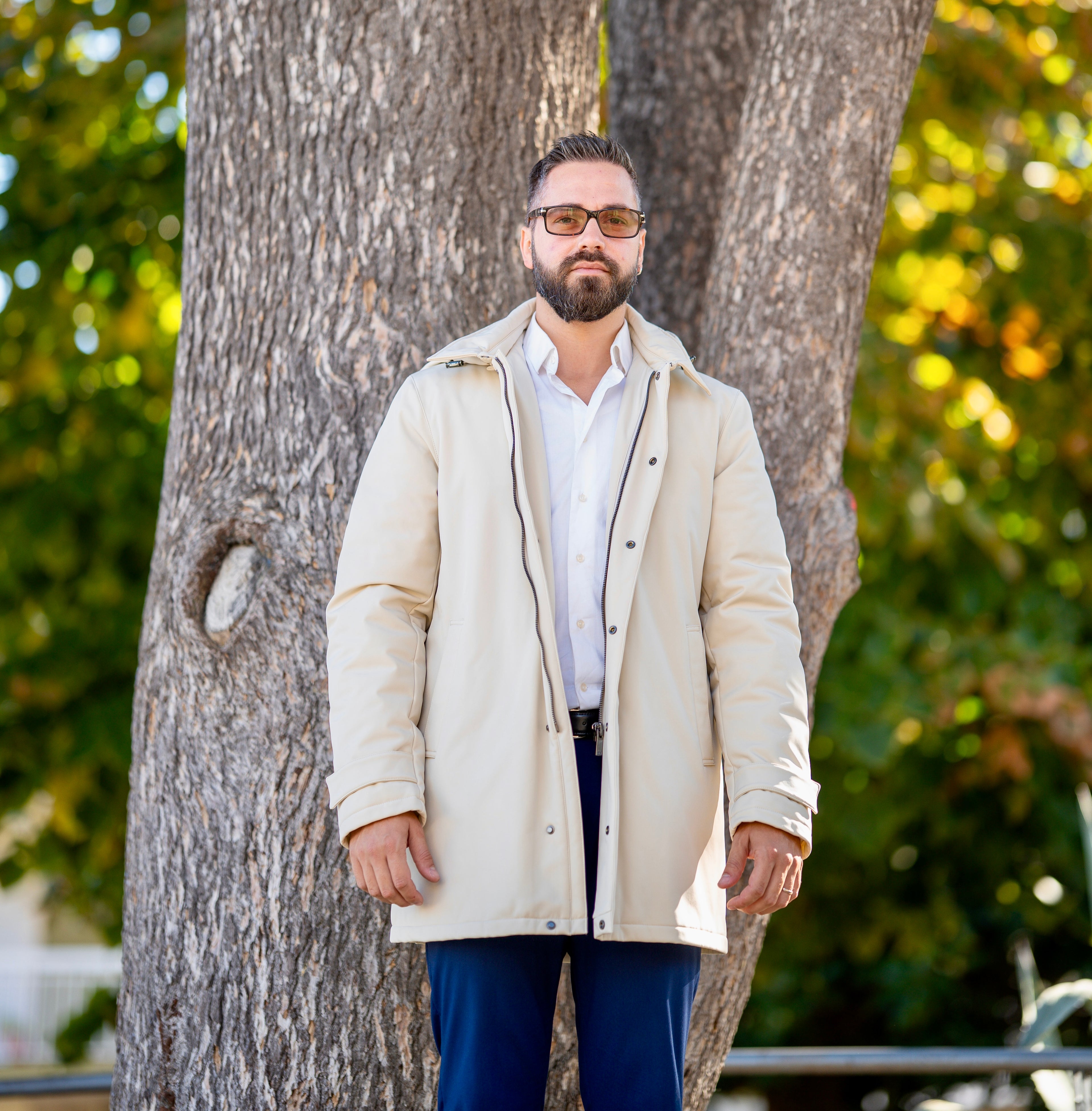 Giacca Parka Uomo Beige