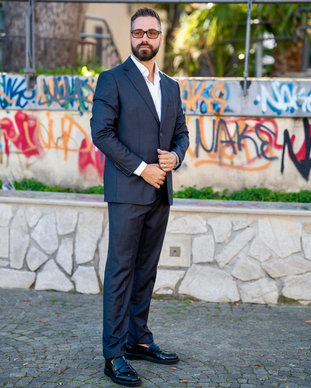 Abito Uomo Grigio Antracite