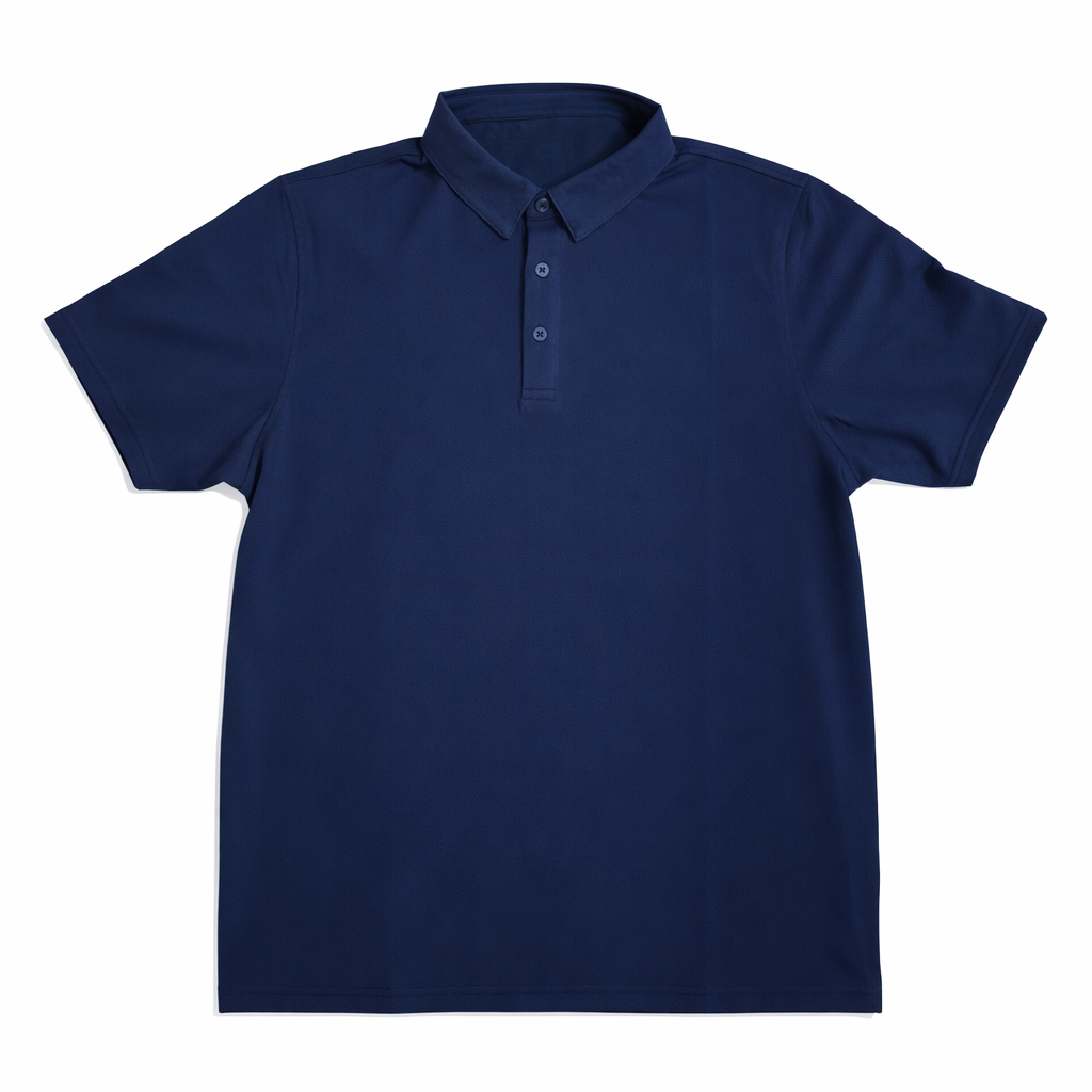 Polo uomo blu elegante casual
