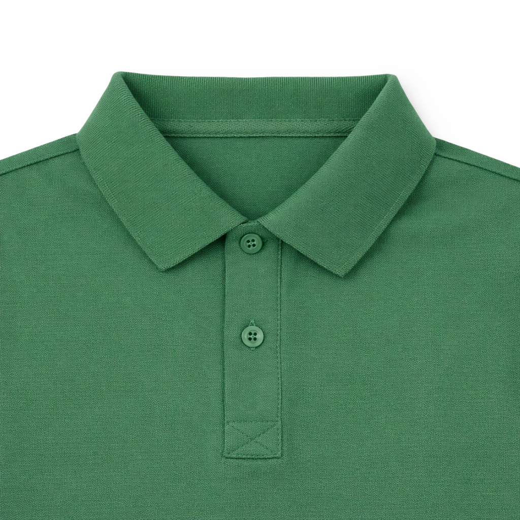 Polo uomo verde elegante casual