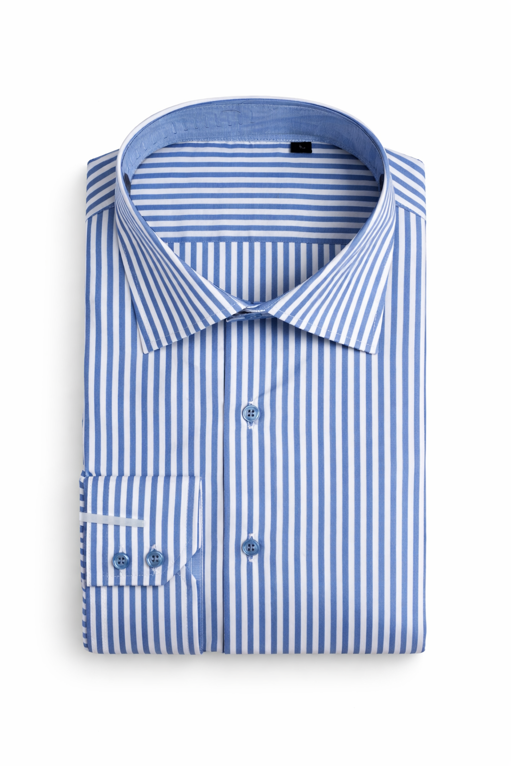 Camicia  Elegante a Righe celeste chiaro