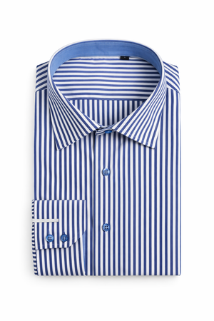 Camicia a righe blu notte