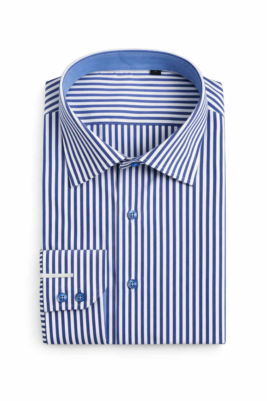 Camicia a righe blu notte