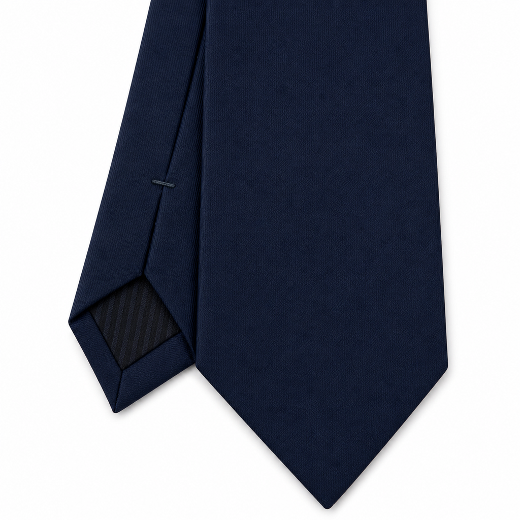 Cravatta Uomo Blu Tinta Unita Elegante