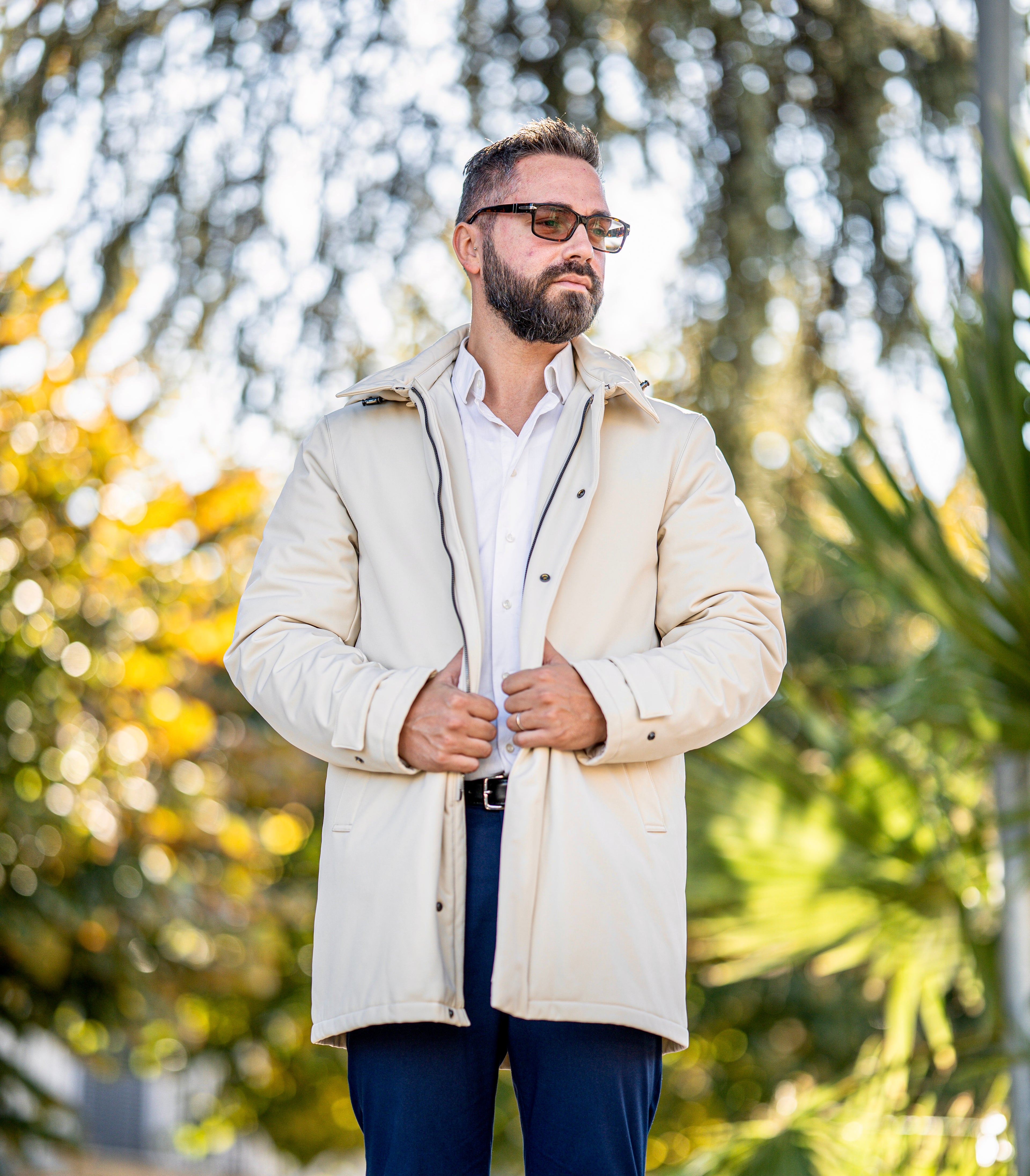 Giacca Parka Uomo Beige