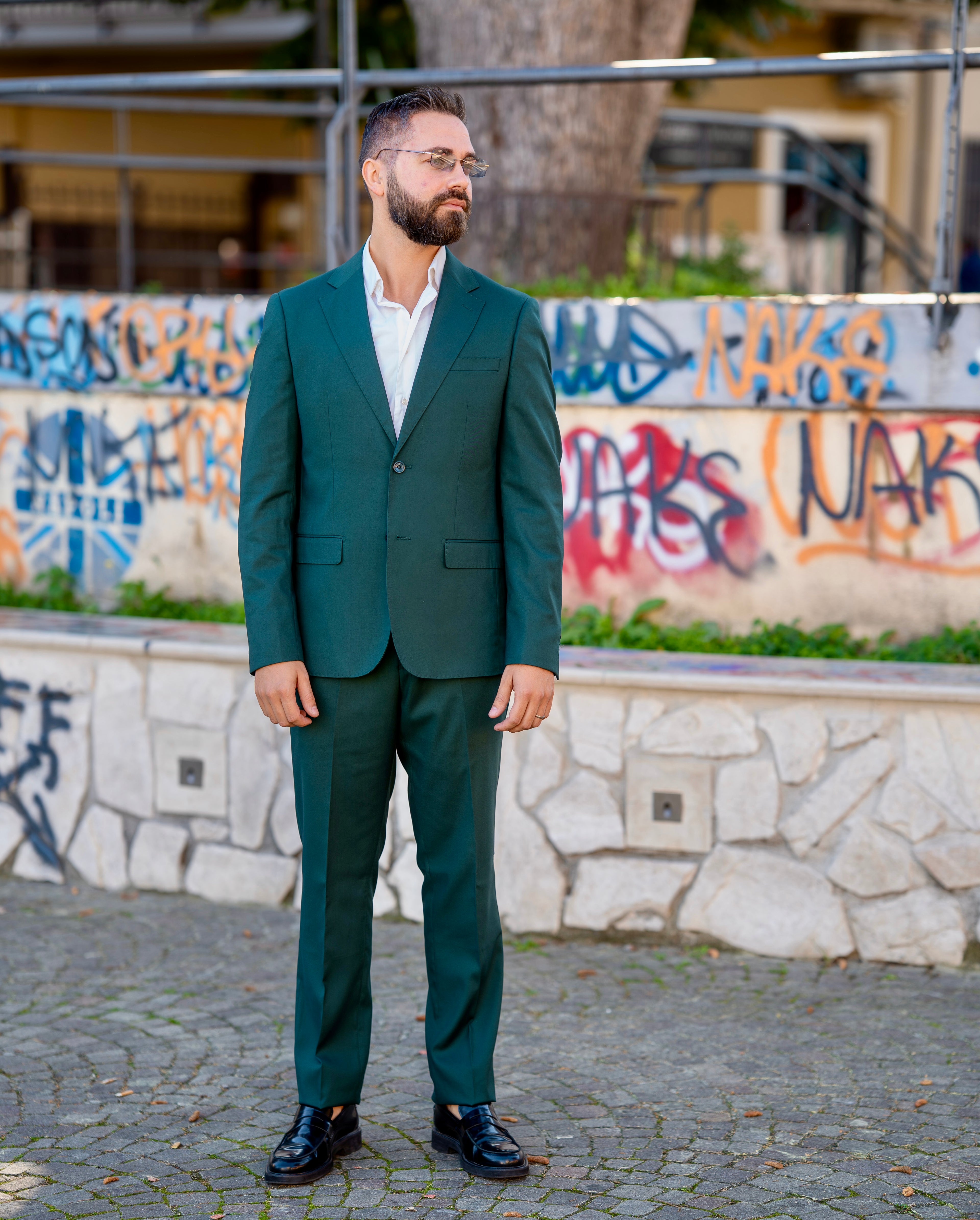 Abito Uomo Verde Smeraldo