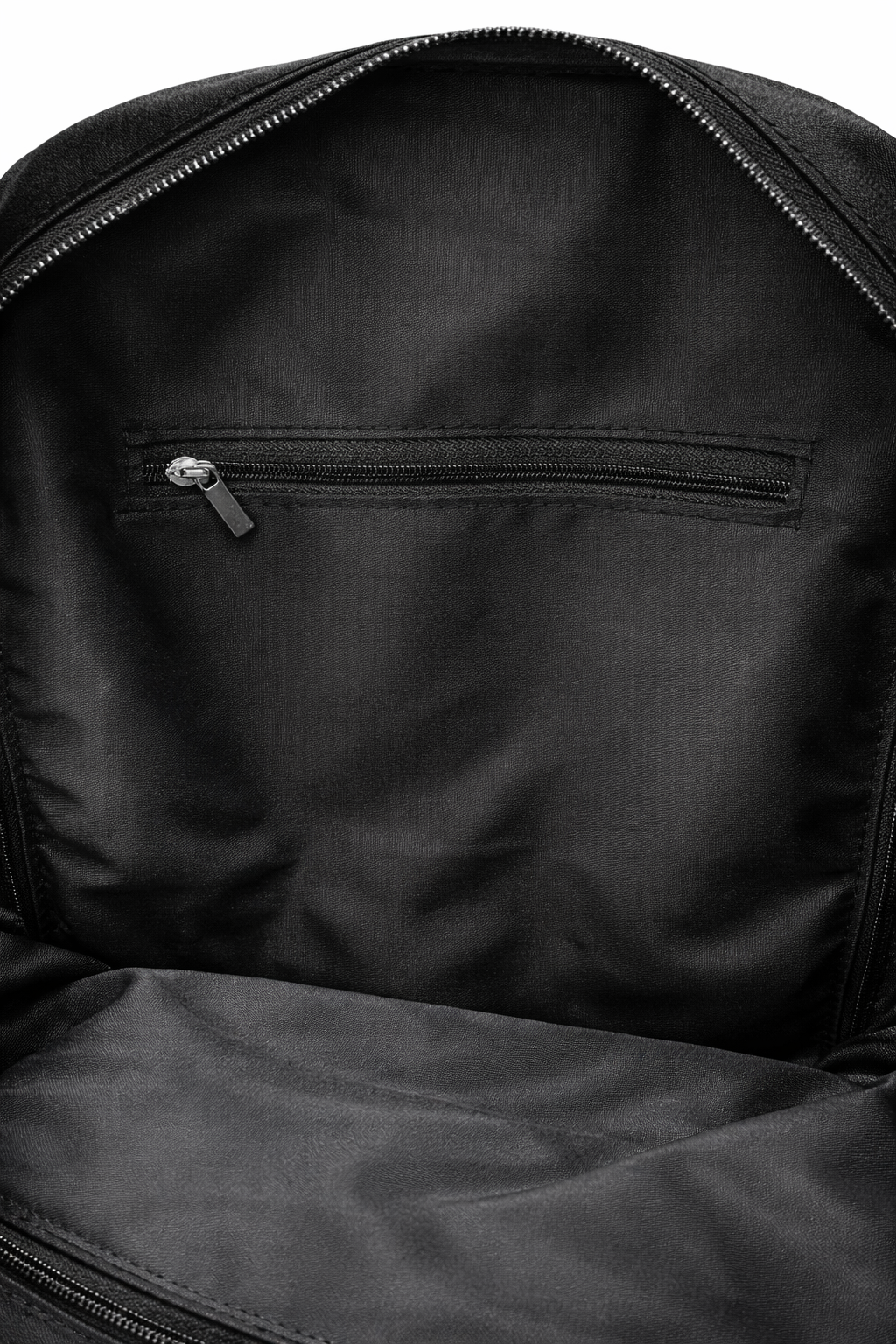 Zaino nero in ecopelle